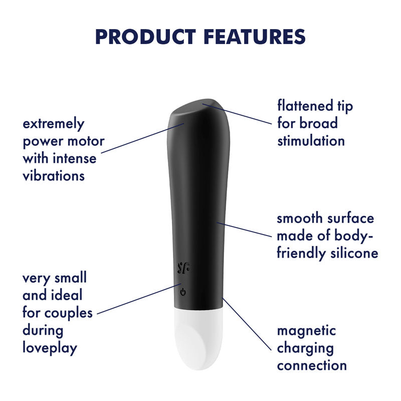 Satisfyer Ultra Power Bullet 2 Compact Bullet Vibrator Black