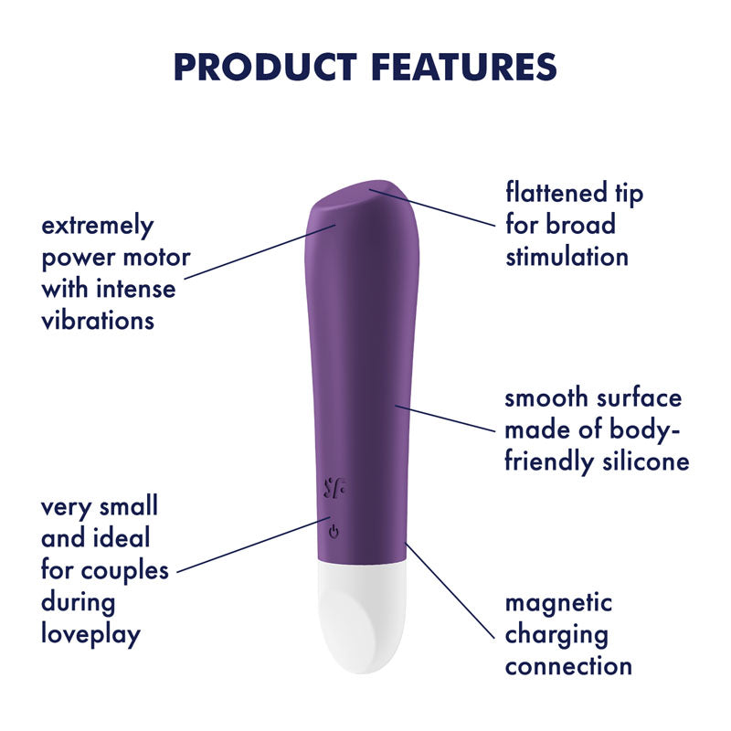 Satisfyer Ultra Power Bullet 2 – USB Rechargeable Compact Bullet Vibrator > Vibrators > Mini Vibrators