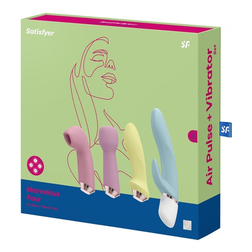 Satisfyer Marvelous Four - 4-in-1 USB Rechargeable Vibes Coloured AIR PULSATION