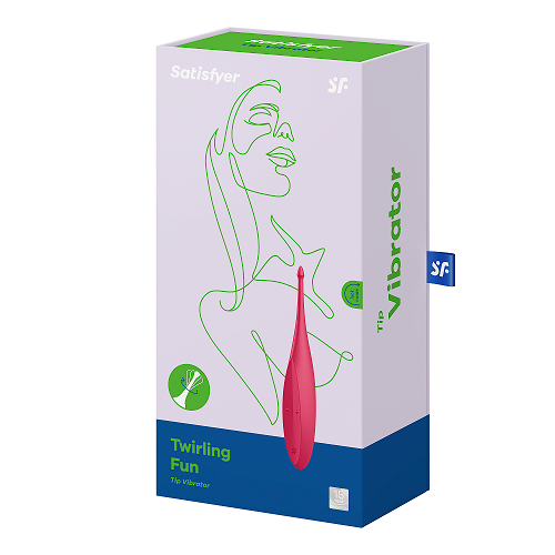 Satisfyer Twirling Fun Tip Stimulator in Poppy Red Default Title STIMULATORS