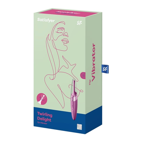 Satisfyer Twirling Delight Tip Stimulator in Berry Color Default Title STIMULATORS