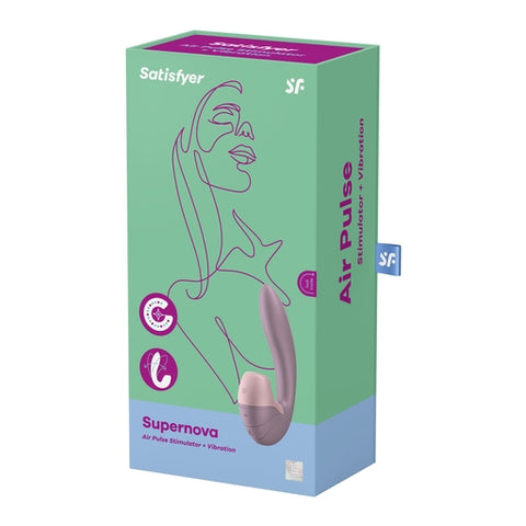 Satisfyer Supernova Old Rose Vibrator 11 Air Pulsation Settings Pink AIR PULSATION