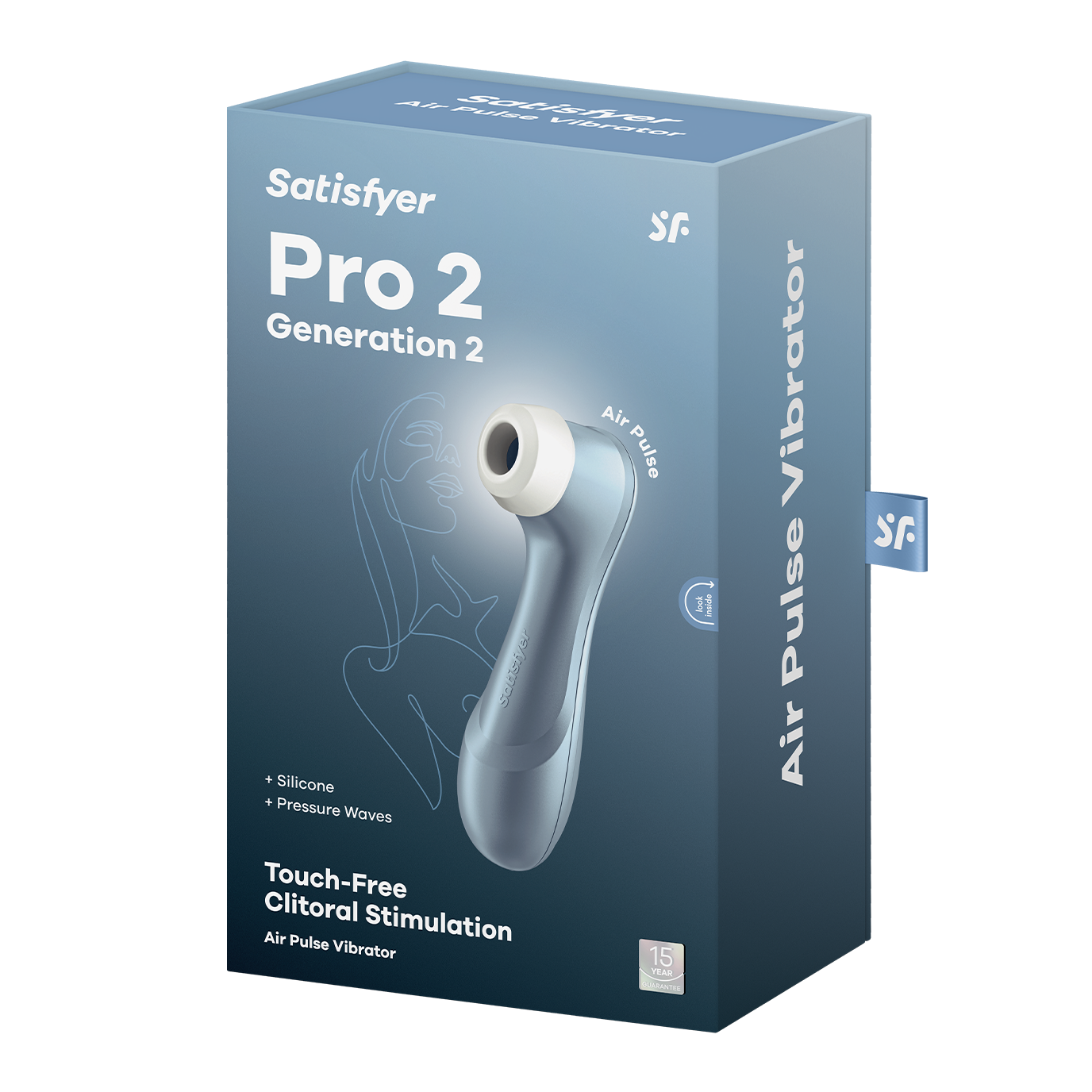 Satisfyer Pro 2 - Touch-Free USB-Rechargeable Clitoral Stimulator Blue STIMULATORS
