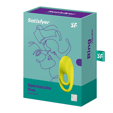 Satisfyer Spectacular Duo Light USB Rechargeable Cock and Balls Ring Cock Rings Vibrating
