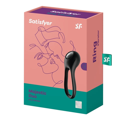 Satisfyer Majestic Duo Cockring for Enhanced Pleasure Default Title Cock Rings Vibrating