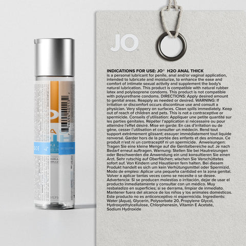 JO H2O Anal Thick (240 ml) – Thick Water-Based Anal Lubricant 240ml > Lube > Anal