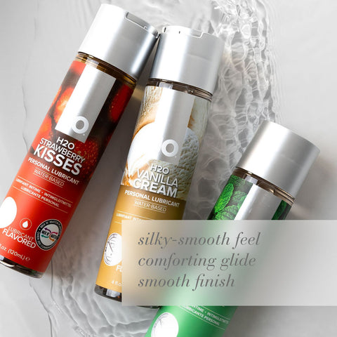 JO H2O Strawberry Kisses (Strawberry) – Water-Based Flavored Lubricant 120 mL Flavoured Lube