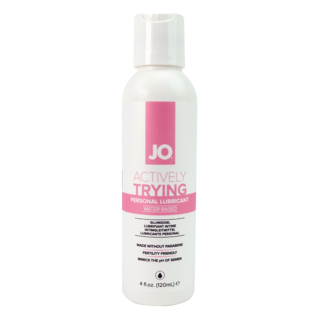 JO Actively Trying – Water-Based Fertility-Friendly Lubricant 120ml Bottle Default Title > Lube > Water Based Main image