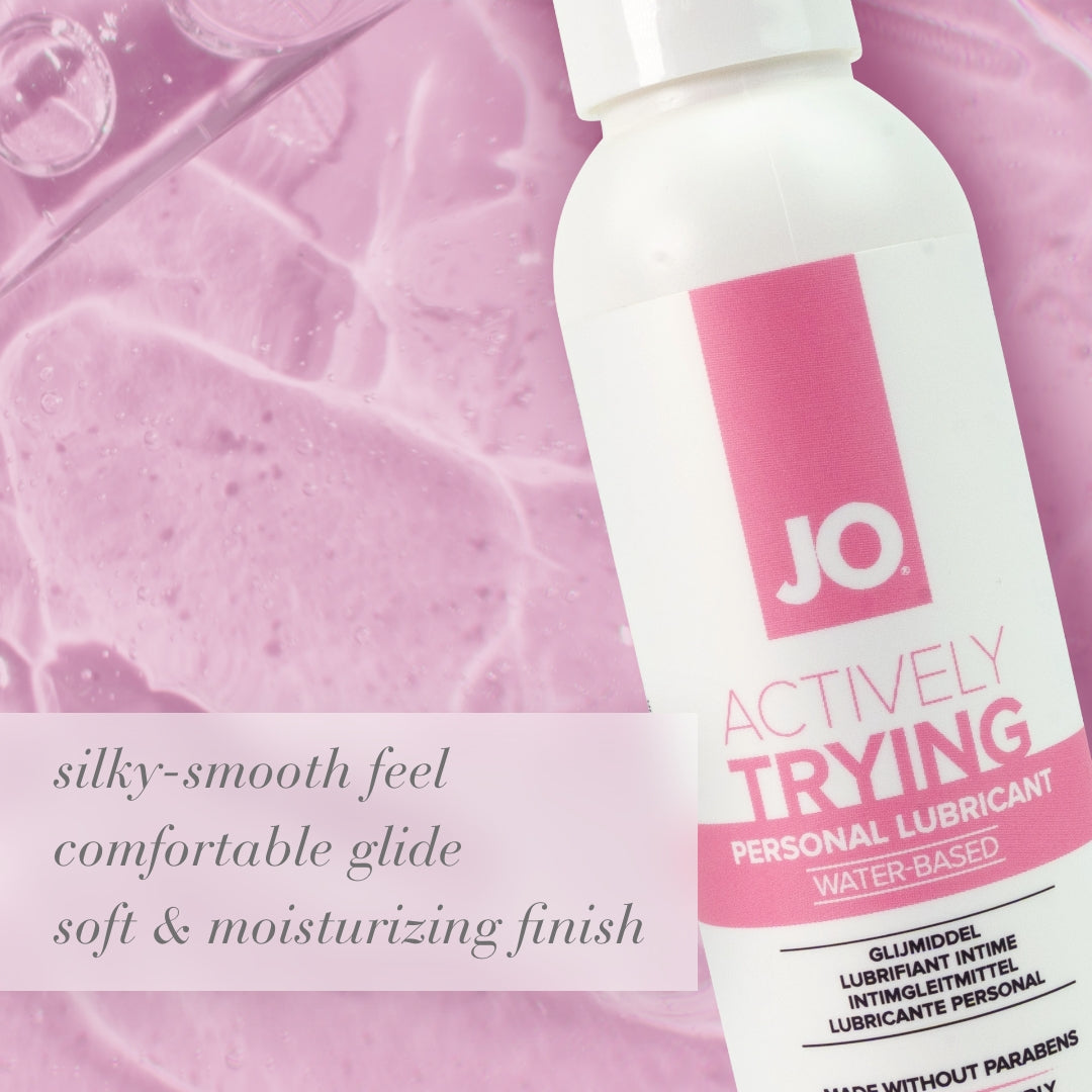 JO Actively Trying – Water-Based Fertility-Friendly Lubricant 120ml Bottle Secondary image