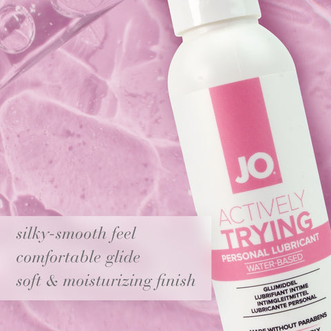 JO Actively Trying – Water-Based Fertility-Friendly Lubricant 120ml Bottle > Lube > Water Based