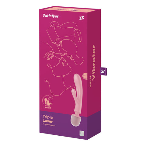 Satisfyer Triple Lover Pink VIBRATORS-RABBIT-MULTI
