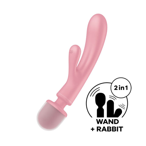 Satisfyer Triple Lover Pink Pink VIBRATORS-RABBIT-MULTI