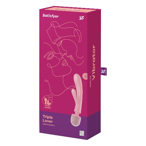 Satisfyer Triple Lover Pink Pink VIBRATORS-RABBIT-MULTI