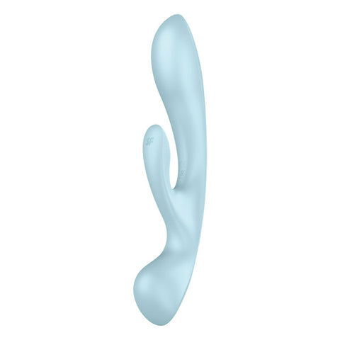 Satisfyer Triple Oh Light Blue VIBRATORS-RABBIT