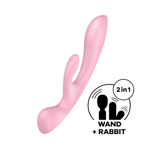 Satisfyer Triple Oh Pink Pink VIBRATORS-RABBIT