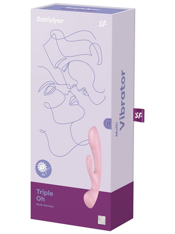 Satisfyer Triple Oh Pink Pink VIBRATORS-RABBIT