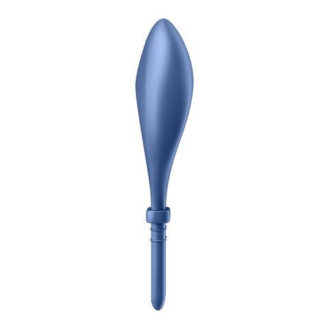 Satisfyer Bullseye Vibrating Adjustable Lasso Cock Ring Blue Cock Rings Vibrating