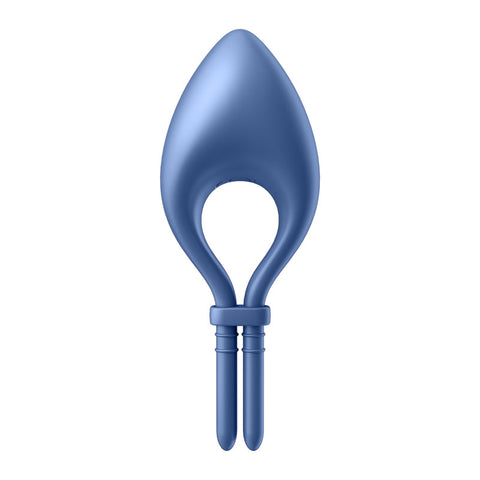 Satisfyer Bullseye Vibrating Adjustable Lasso Cock Ring Blue Cock Rings Vibrating