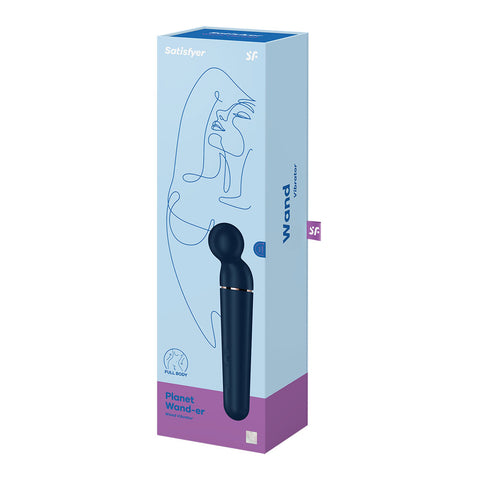 Satisfyer Planet Wand-er - Blue 10 Vibration Programs Electric Massager