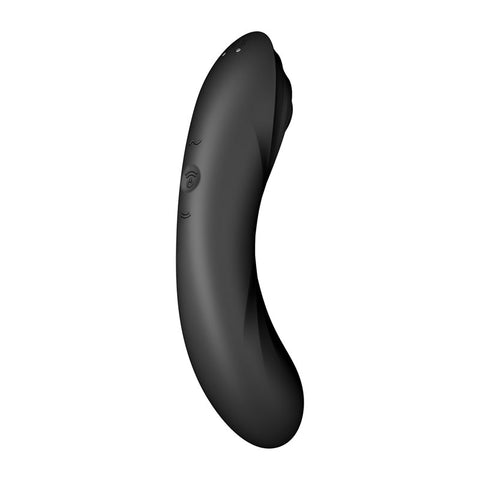 Satisfyer Curvy Trinity 4 Insertable Air Pulse Vibrator Black AIR PULSATION