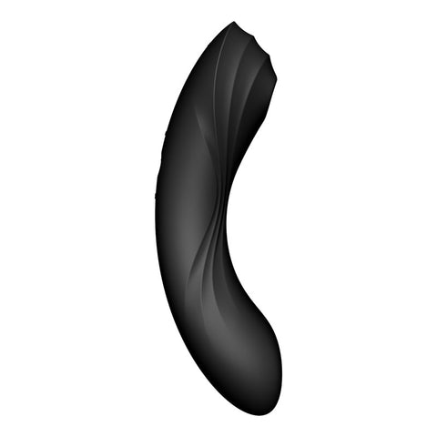 Satisfyer Curvy Trinity 4 Insertable Air Pulse Vibrator Black AIR PULSATION