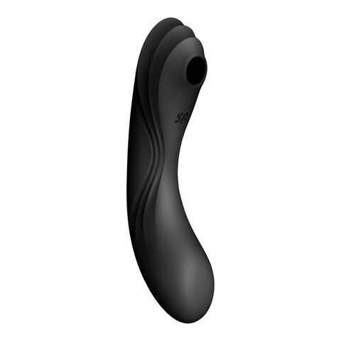 Satisfyer Curvy Trinity 4 Insertable Air Pulse Vibrator Black AIR PULSATION