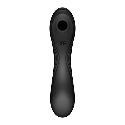 Satisfyer Curvy Trinity 4 Insertable Air Pulse Vibrator Black AIR PULSATION