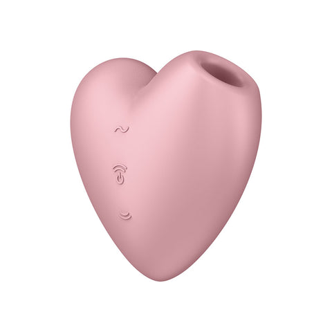 Satisfyer Cutie Heart Vibrator Pink Light Red Air Pulsation Stimulator STIMULATORS
