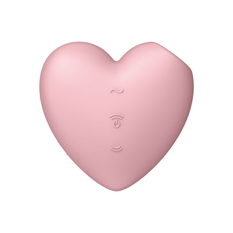 Satisfyer Cutie Heart Vibrator Pink Light Red Air Pulsation Stimulator STIMULATORS