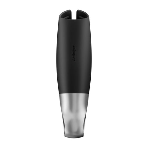 Satisfyer Power Masturbator Black Silver Strokers - Auto