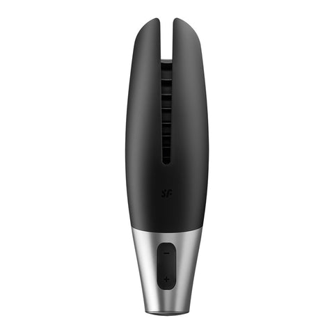 Satisfyer Power Masturbator Black Silver Strokers - Auto