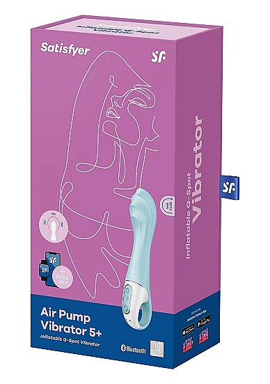 Satisfyer Air Pump Vibrator 5 Plus – Inflatable Shaft 15mm Vibrator > Sex Toys For Ladies > G-Spot Vibrators