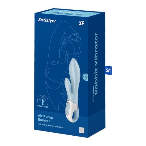 Satisfyer Air Pump Bunny 1 - Inflatable Rabbit Vibrator 8 Inch VIBRATORS-RABBIT