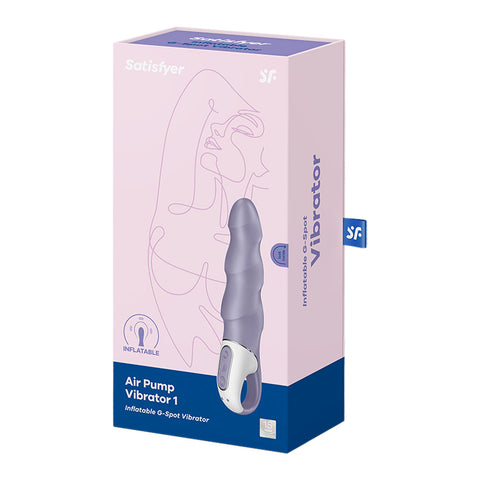 Satisfyer Air Pump Vibrator 1 Lilac USB Rechargeable Inflatable Vibrators - G Spot