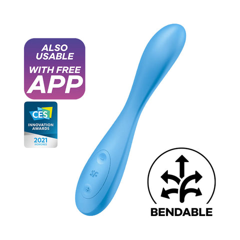 Satisfyer G-Spot Flex 4 – USB Rechargeable Remote-Controlled Vibrator Blue > Sex Toys > Remote Control Toys