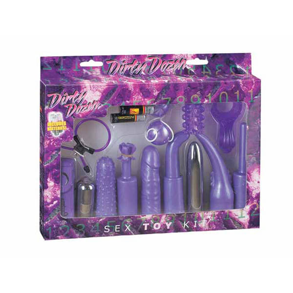 Dirty Dozen - Toy Kit - 12 Piece Set for Fun Play Purple Kits