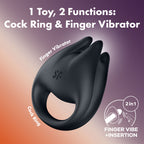 Satisfyer Perfect Pair 1 Rechargeable Couples Ring Black > Sex Toys > Couples Toys