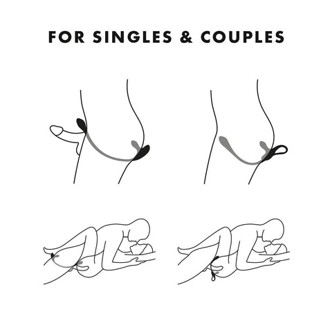 Satisfyer Plug & Play 1- Multi use Vibrator + Plug + Cock Ring Couples Toys