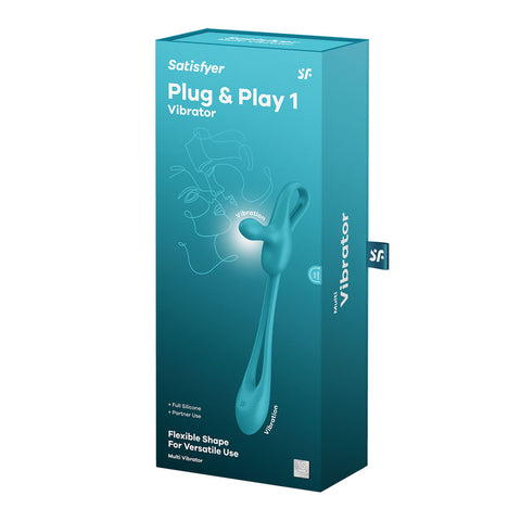 Satisfyer Plug & Play 1- Multi use Vibrator + Plug + Cock Ring Couples Toys