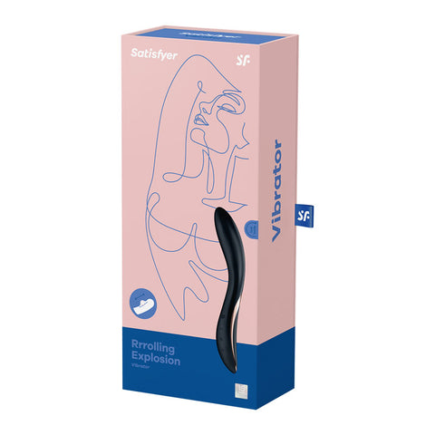 Satisfyer Rrrolling Explosion Black USB Rechargeable G-Spot Vibrator Vibrators