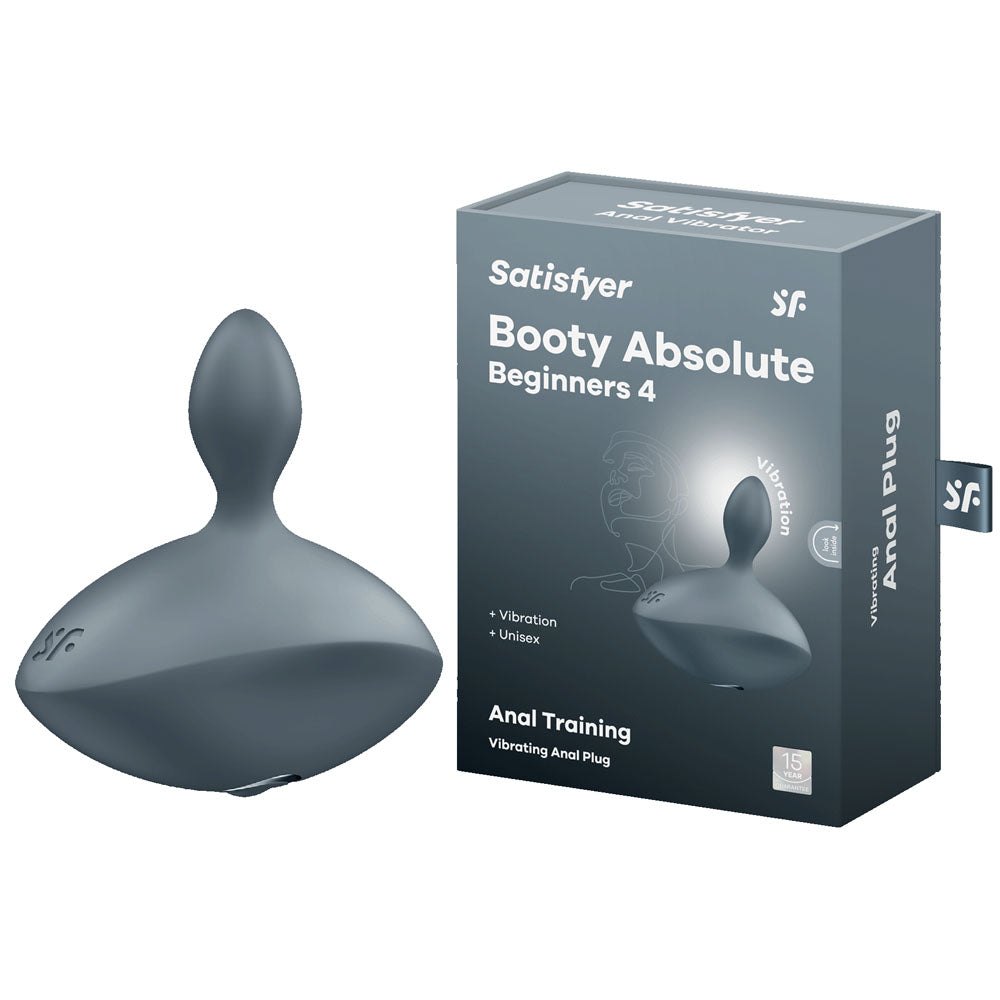 Satisfyer Booty Absolute Beginners 4 Anal Plug Small Size Grey Butt Plugs - Vibrating