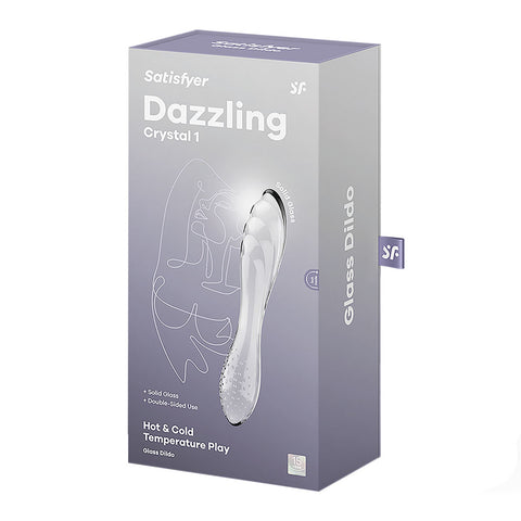 Satisfyer Dazzling Crystal 1 Double-Ended Glass Dildo > Sex Toys > Glass