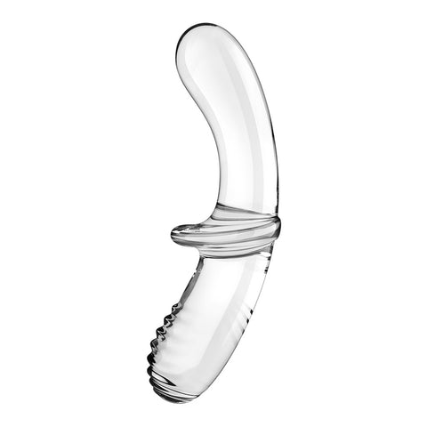 Satisfyer Double Crystal Glass Dildo for Temperature Play DONGS Glass