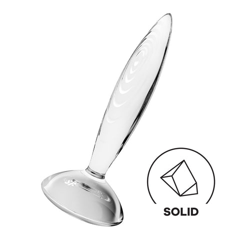 Satisfyer Sparkling Crystal 8 Inch Solid Glass Dildo with Texture > Sex Toys > Glass