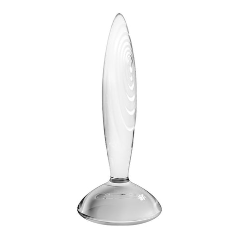 Satisfyer Sparkling Crystal 8 Inch Solid Glass Dildo with Texture > Sex Toys > Glass