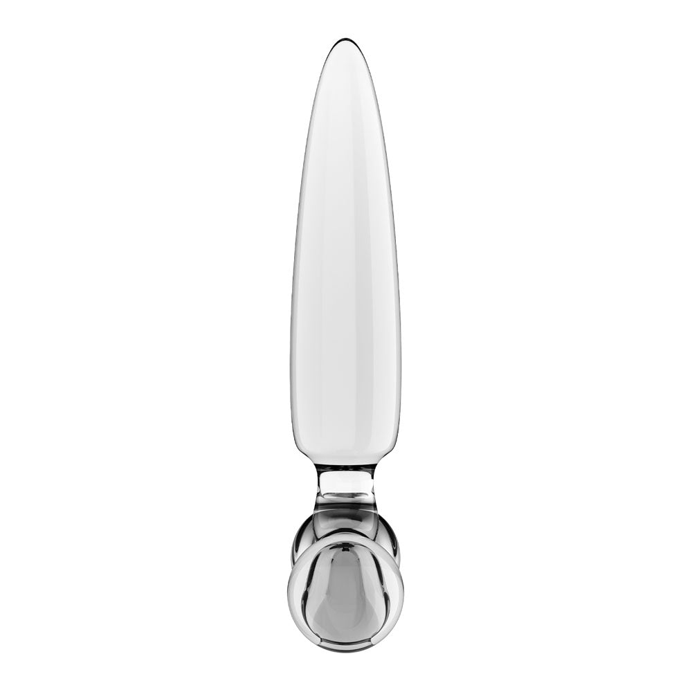 Satisfyer Triple Crystal 1 Transparent – Glass Dildo 21 cm with Two Additional Smaller Plugs > Glass > Dildos