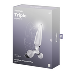 Satisfyer Triple Crystal 2 Transparent – Glass Dildo Default Title > Glass > Dildos