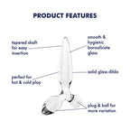 Satisfyer Triple Crystal 2 Transparent – Glass Dildo > Glass > Dildos