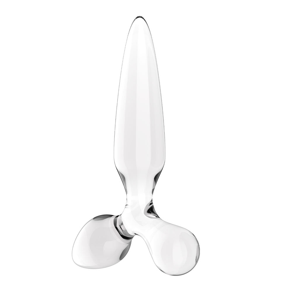 Satisfyer Triple Crystal 2 Transparent – Glass Dildo > Glass > Dildos