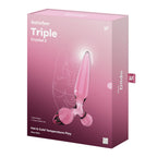 Satisfyer Triple Crystal 2 Pink – Glass Dildo > Glass > Dildos